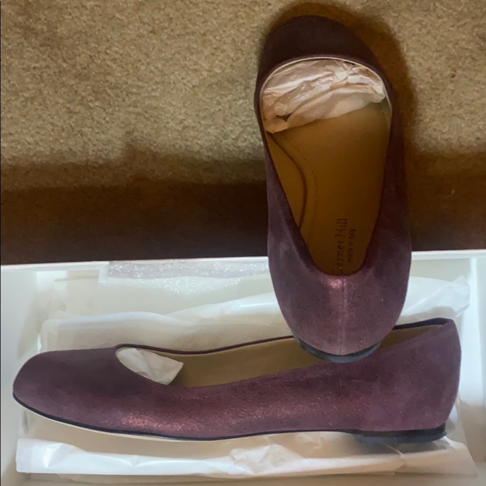 Garnet Hill shiny garnet slippers brand new - Picture 2 of 2